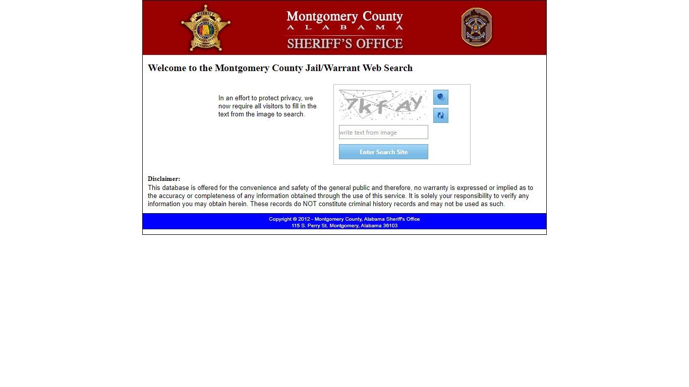 Montgomery County Public Web Search